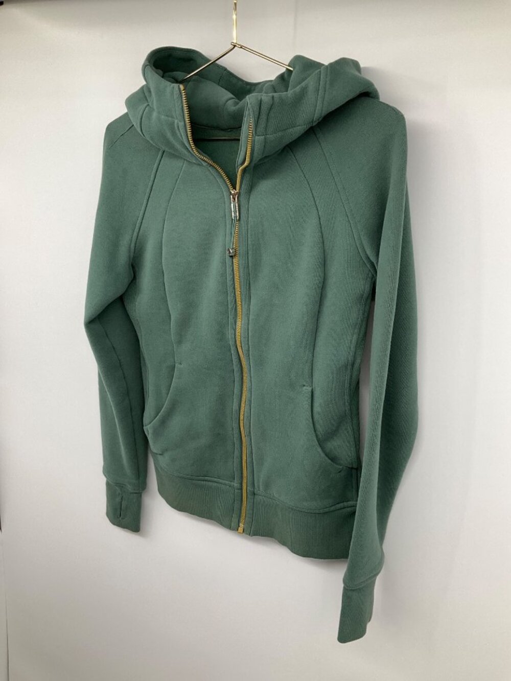 Lululemon size 4 Scuba Full-Zip Hoodie Medium Forest - Picture 3 of 8